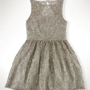 Ralph Lauren Lace Dress Metallic size 12